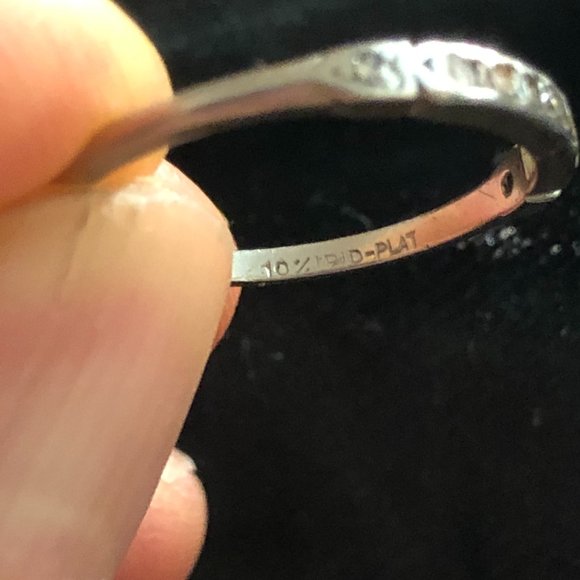 Vintage Platinum Diamond Band Ring Size 6 - Picture 3 of 5